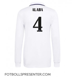 Real Madrid David Alaba #4 Hemma Matchtröja 2022-23 Långärmad